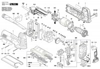 Bosch 3 601 E17 001 Gst 160 Ce Orbital Jigsaw 230 V / Eu Spare Parts